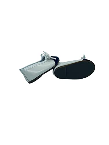 Ivory and Black Ballet Slippers-Shoes (clothes and doll not included)