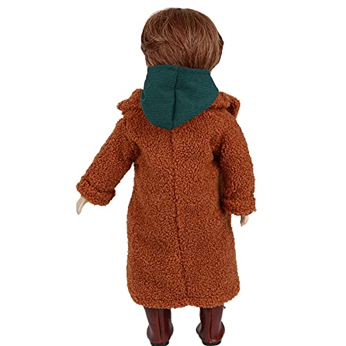 Brown (Faux) Lambs Wool Doll Coat, fits 18inch Doll