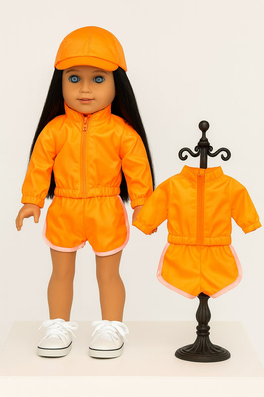 Jogger Short Suit Neon Colors fit 18Inch Doll