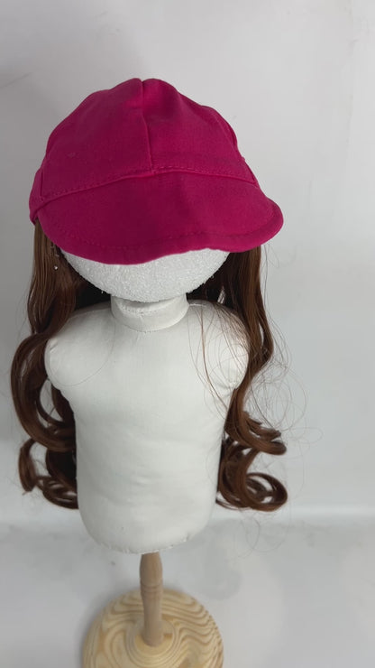 2 Piece Jacket and Jeans,  1 Wig Hat, 1 Pair of Sneakers for 18inch Doll
