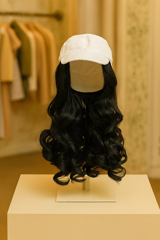 18inch Doll White Baseball Wig Cap, fits 18inch Doll