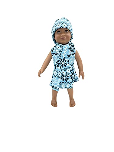 Snowflake Blue Knit Dress Outfit fits