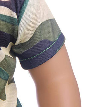 Camouflage Shorts and Shirt, Shoes (boots not included)
