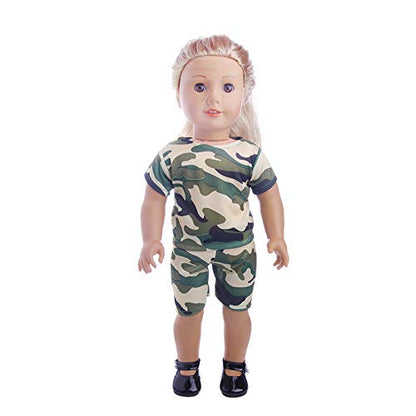 Camouflage Shorts and Shirt, Shoes (boots not included)