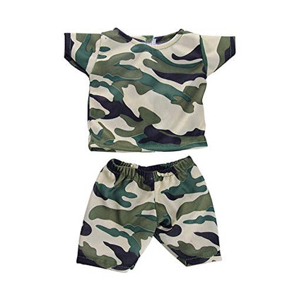 Camouflage Shorts and Shirt, Shoes (boots not included)