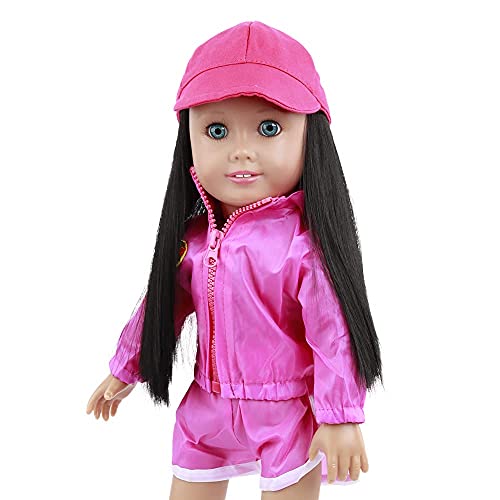 Wig Cap w/Black Straight Hair