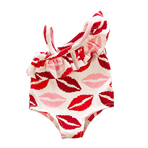 Bathing Suit with Lip Print Bikini fits