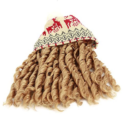 Knit Reindeer Dress with Hat Wig